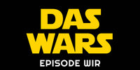 Hochzeitseinladung DAS WARS – EPISODE WIR | Kultiges Design im Sternenkrieg Stil | Gelb auf Schwarz - Individuelle Einladung