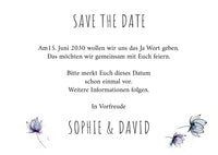 Save the Date Karten: Floral modern mit Foto