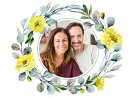 Einladung zur Silbernen Hochzeit: Frühlingsduft mit Foto