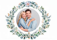 Save the Date Karten: Eukalyptus mit Foto