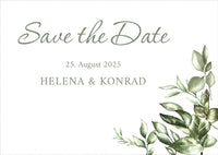 Save the Date Karten: Green Wedding