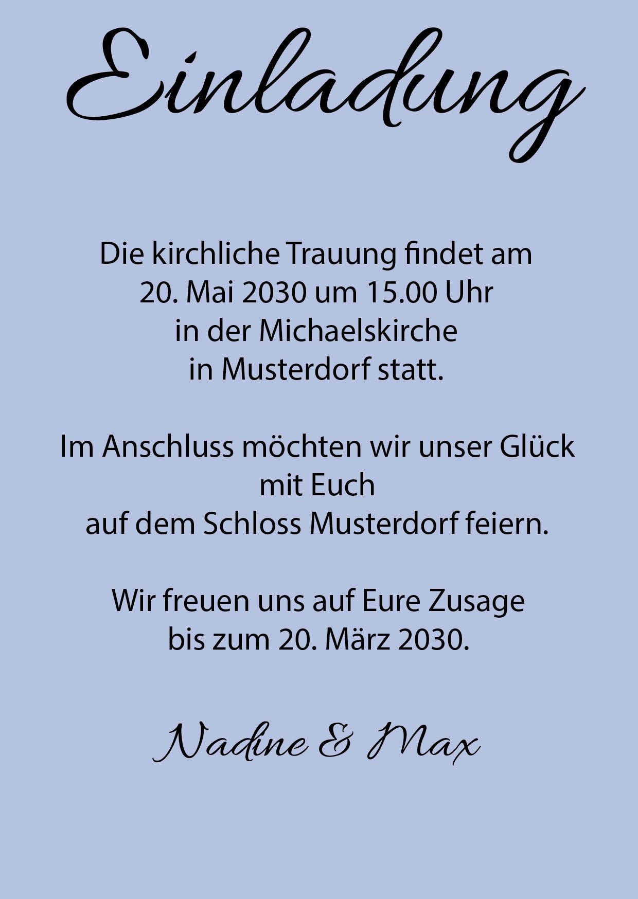 Einladung zur Hochzeit: Forever starts now mit Foto