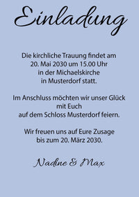 Einladung zur Hochzeit: Forever starts now mit Foto