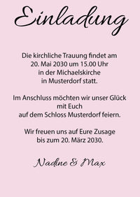 Einladung zur Hochzeit: Forever starts now mit Foto
