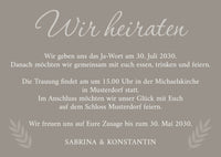 Einladung zur Hochzeit: Urlaubsfoto in Limestone