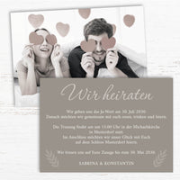 Einladung zur Hochzeit: Urlaubsfoto in Limestone