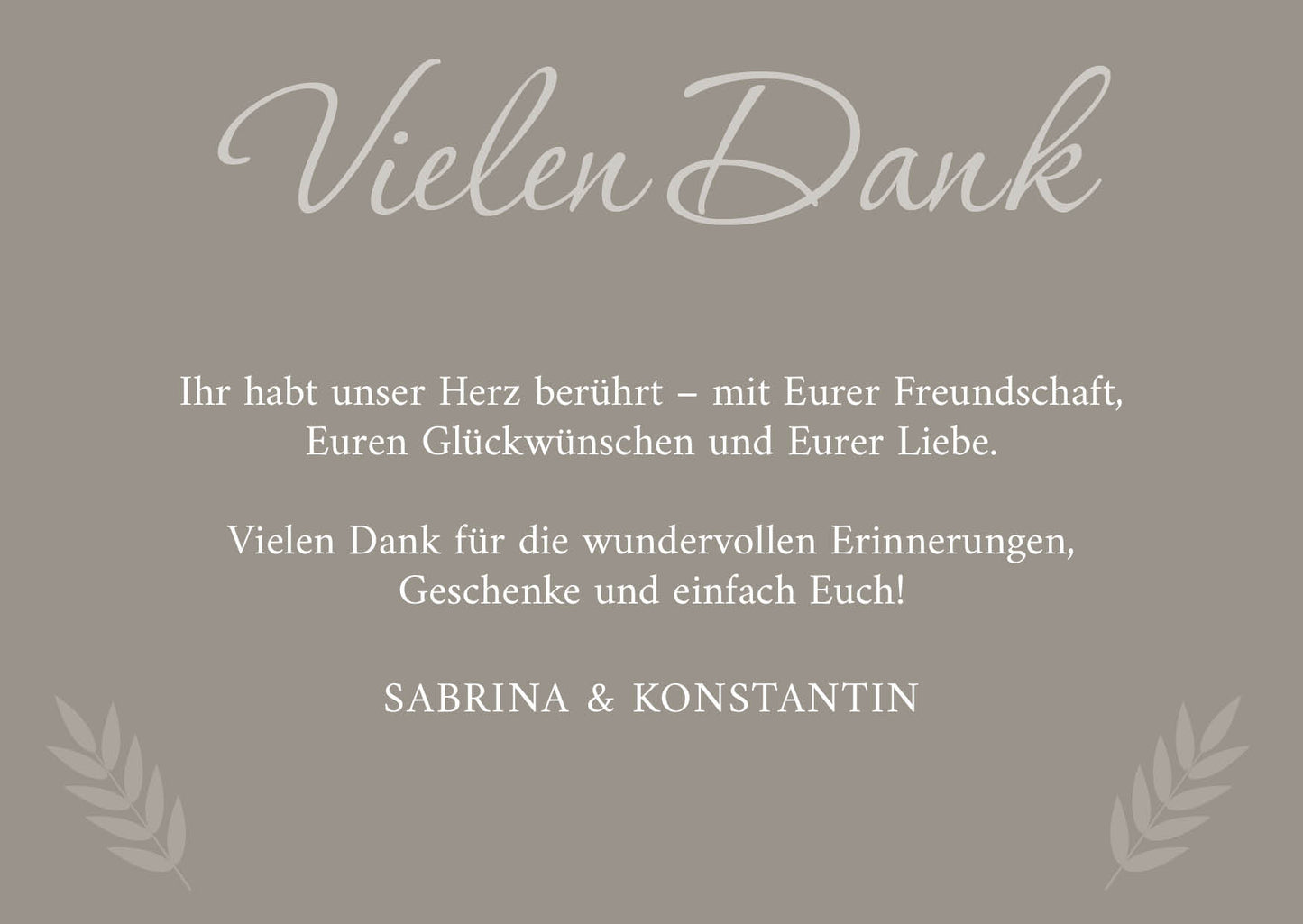 Danksagungskarten zur Hochzeit: Urlaubsfoto in Limestone