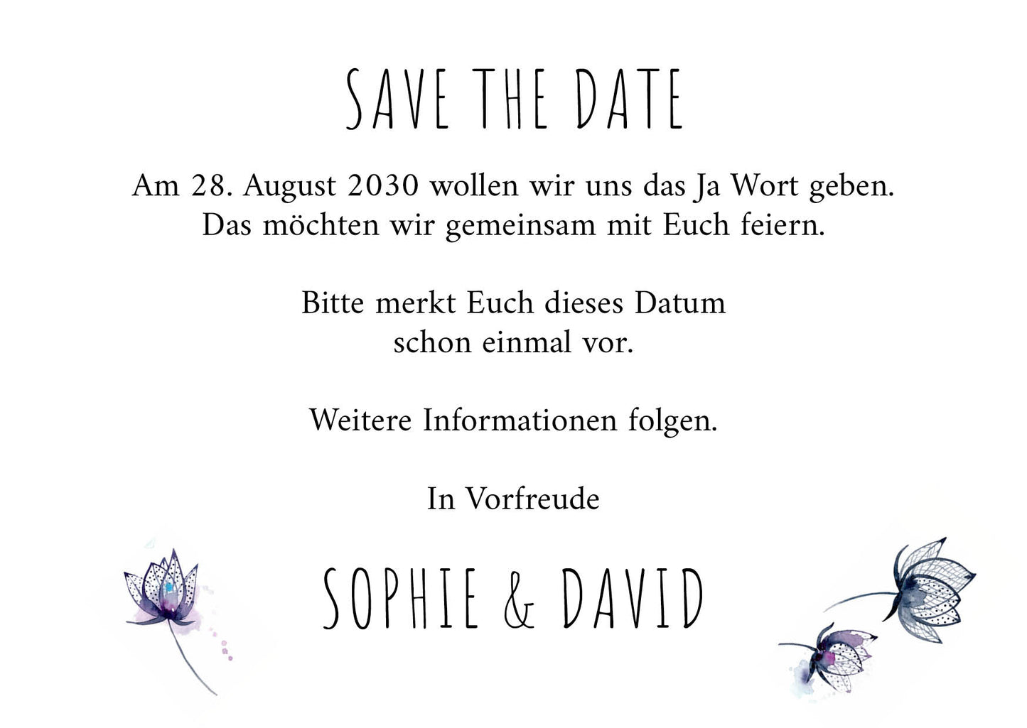 Save the Date Karten: Pastell love