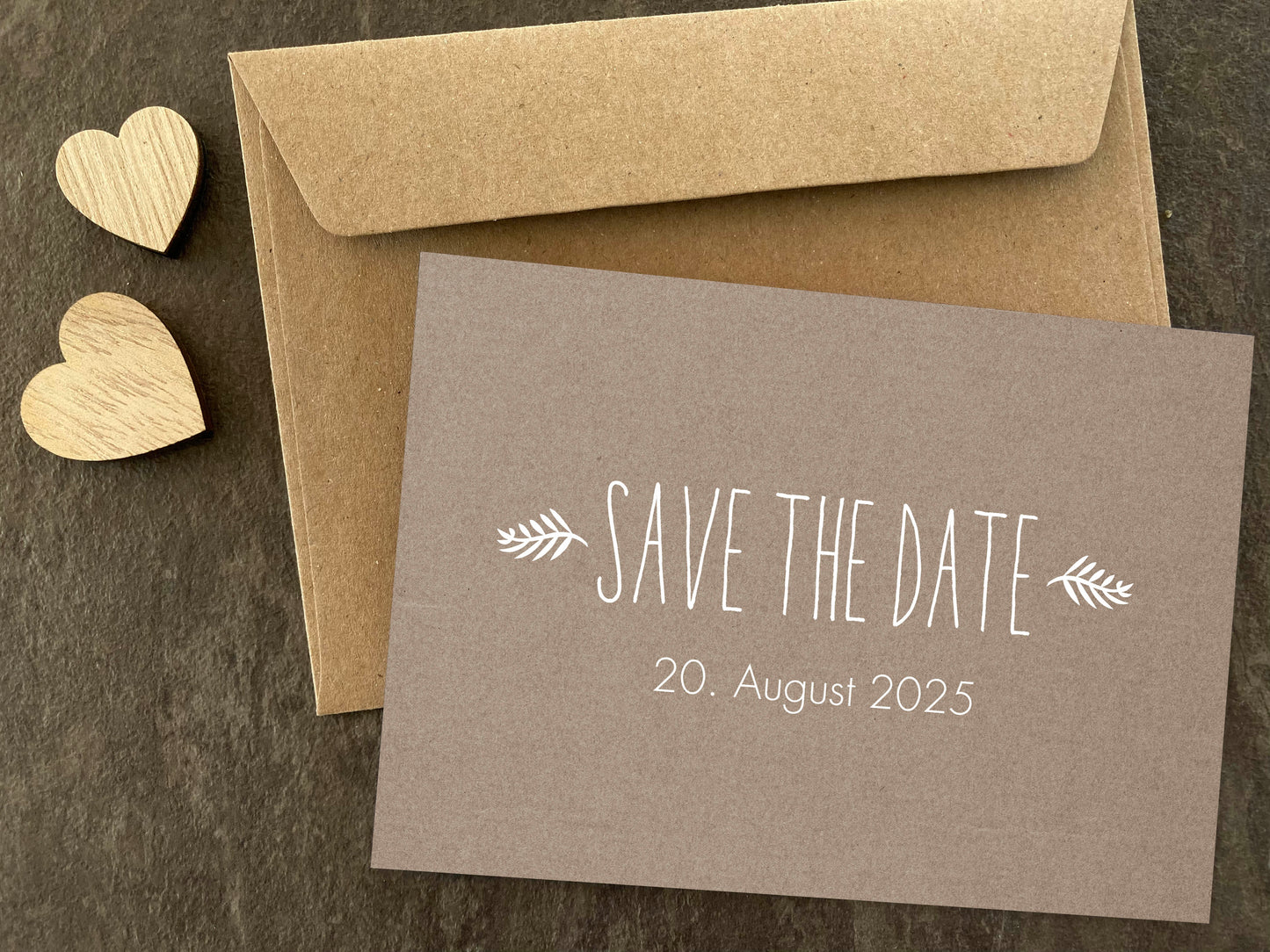 Save the Date Karten: Oliven Zweige - Individuelle Einladung