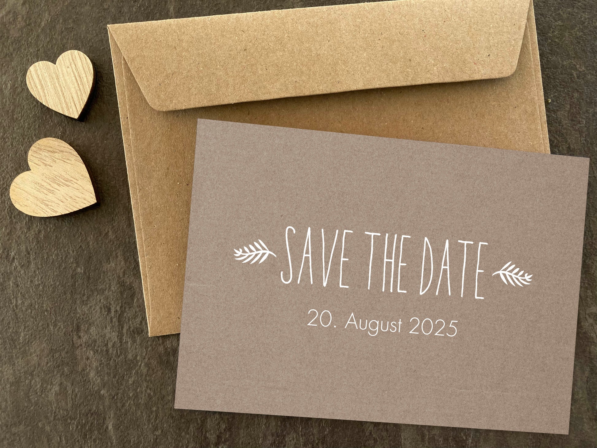 Save the Date Karten: Oliven Zweige - Individuelle Einladung