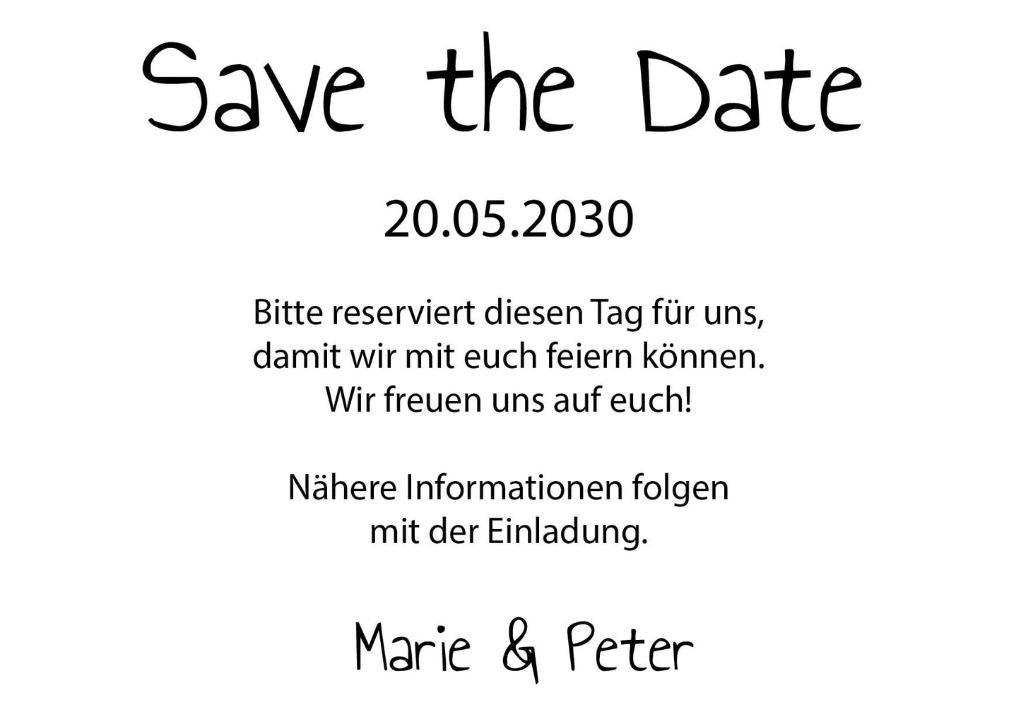 Save the Date Karten: Für immer wir mit Foto