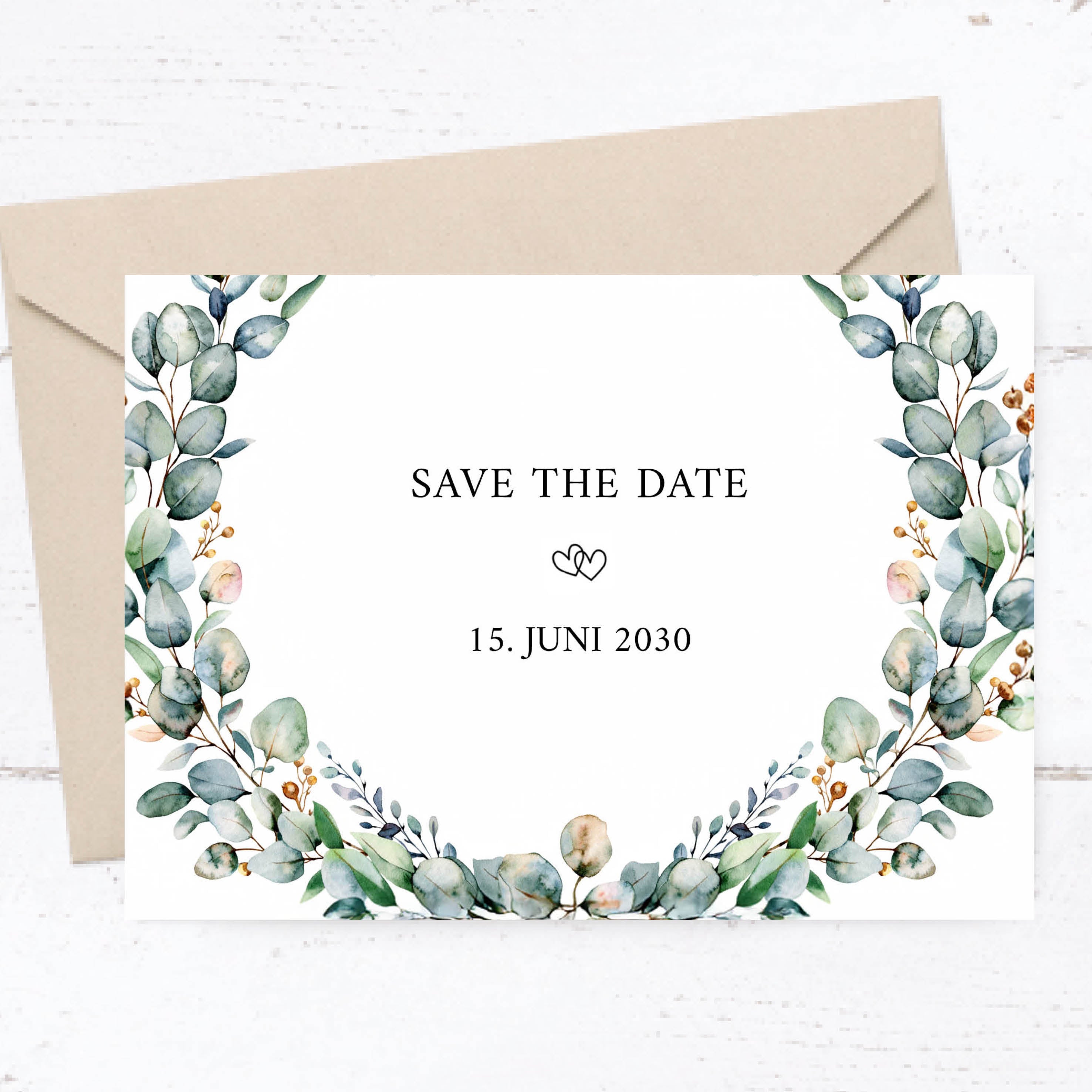 Save the Date Karten: Aquarell flower - Individuelle Einladung