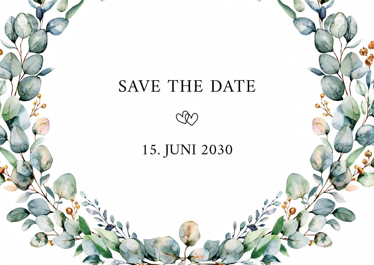 Save the Date Karten: Aquarell flower