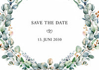 Save the Date Karten: Aquarell flower