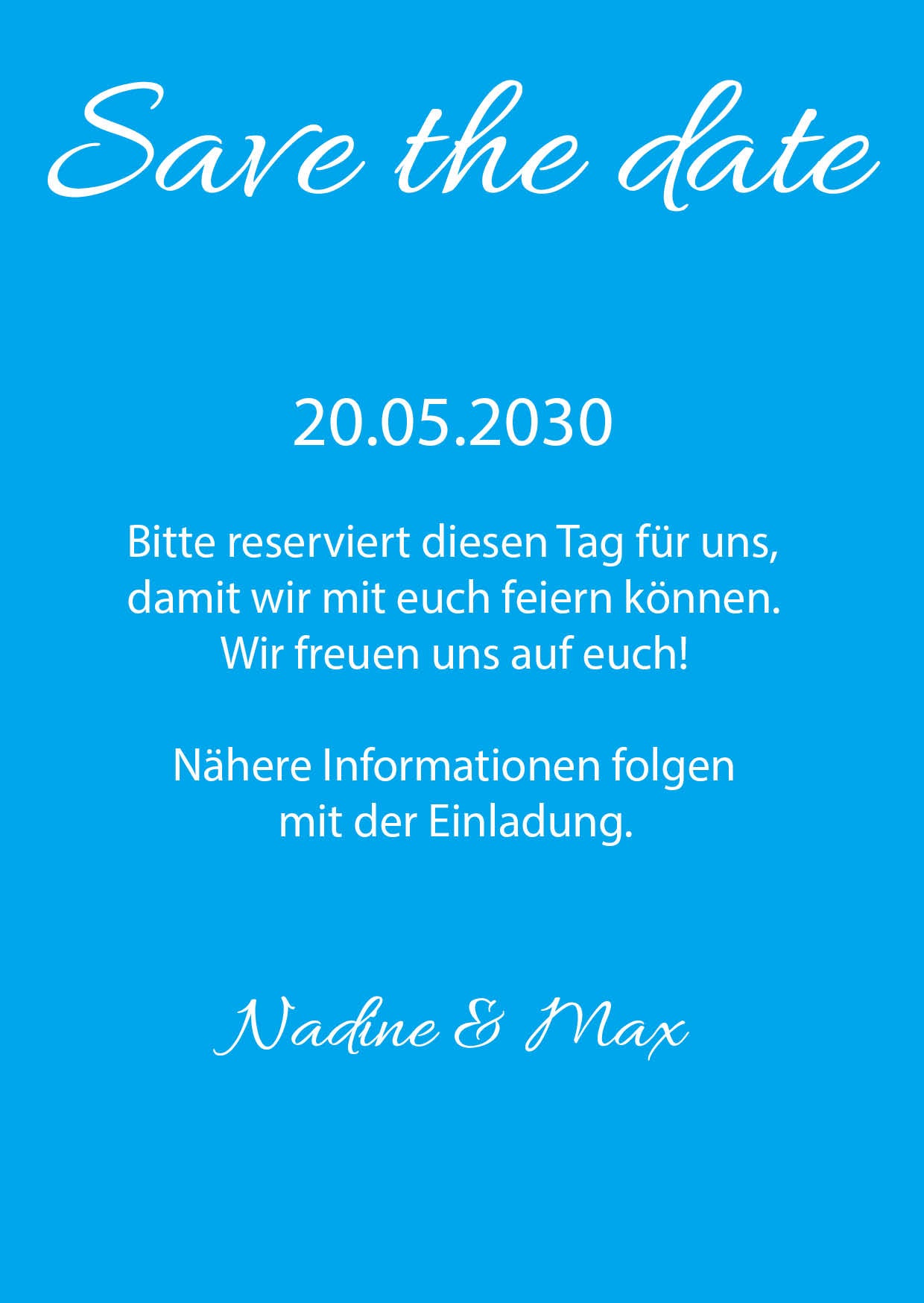 Save the Date Karten: Forever starts now mit Foto