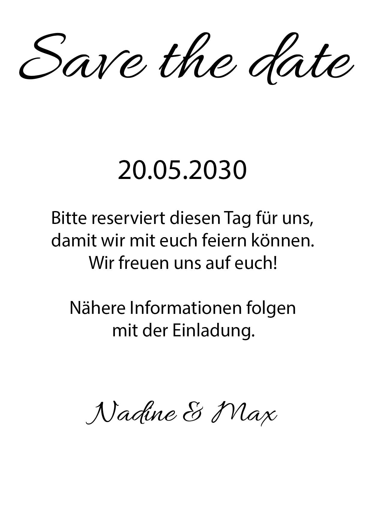 Save the Date Karten: Forever starts now mit Foto