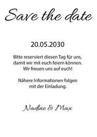 Save the Date Karten: Forever starts now mit Foto