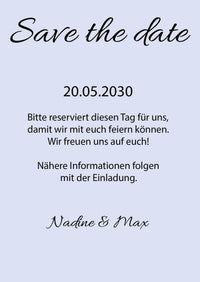 Save the Date Karten: Forever starts now mit Foto