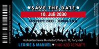 Save the Date Karten: Ticket