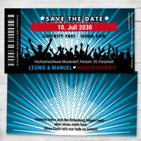 Save the Date Karten: Ticket