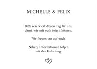 Save the Date Karten zur Hochzeit: True Love