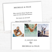 Save the Date Karten zur Hochzeit: True Love