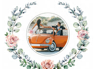 Danksagungskarten zur Hochzeit: Wild flowers mit Foto