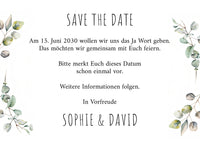 Save the Date Karten: Wild flowers mit Foto