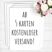 Grußkarte: Ich mag Dich sehr