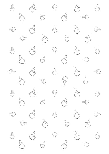 Lustiges Geschenkpapier 3er Set Mittelfinger, Geburtstag Geschenkpapier, Grußkarten mit Umschlägen