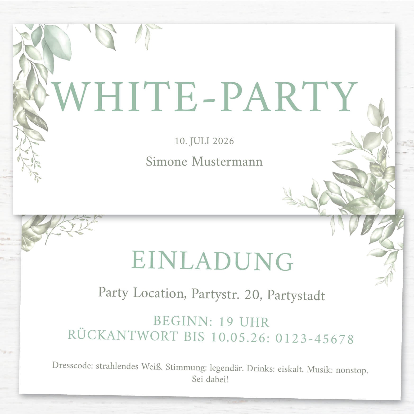 Einladung zur White Party