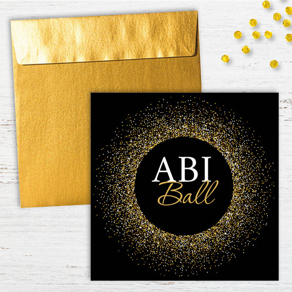 Einladung zum Abiball Glamour Individuelle Einladung