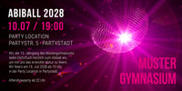 Einladung zum Abiball: Discokugel