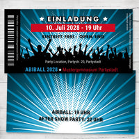 Einladung zum Abiball: Ticket