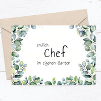 Ruhestand Einladung: Gartenchef - Goodbye Arbeit, hallo Ruhestand