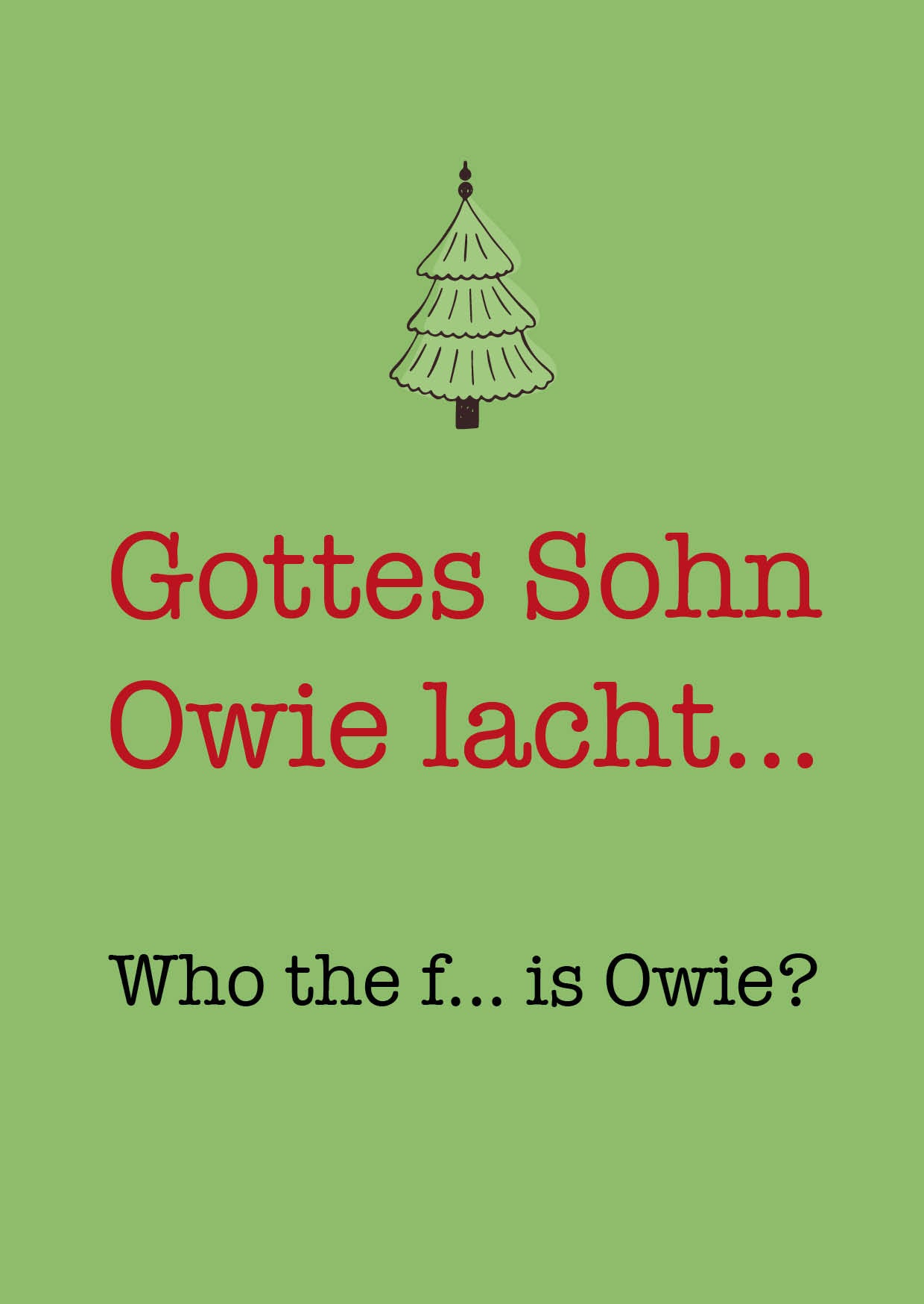 Liebevolles Geschenkpapier Weihnachten 5er Set Tannenbaum, Geschenkverpackung DIN A2, Weihnachtskarten  inkl. Umschlägen