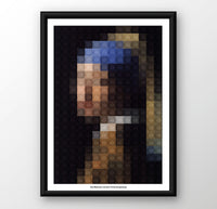 Kunstdruck Poster – Mädchen mit Perlenohrgehänge | Klassisches Kunstposter A4