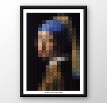 Kunstdruck Poster – Mädchen mit Perlenohrgehänge | Klassisches Kunstposter A4