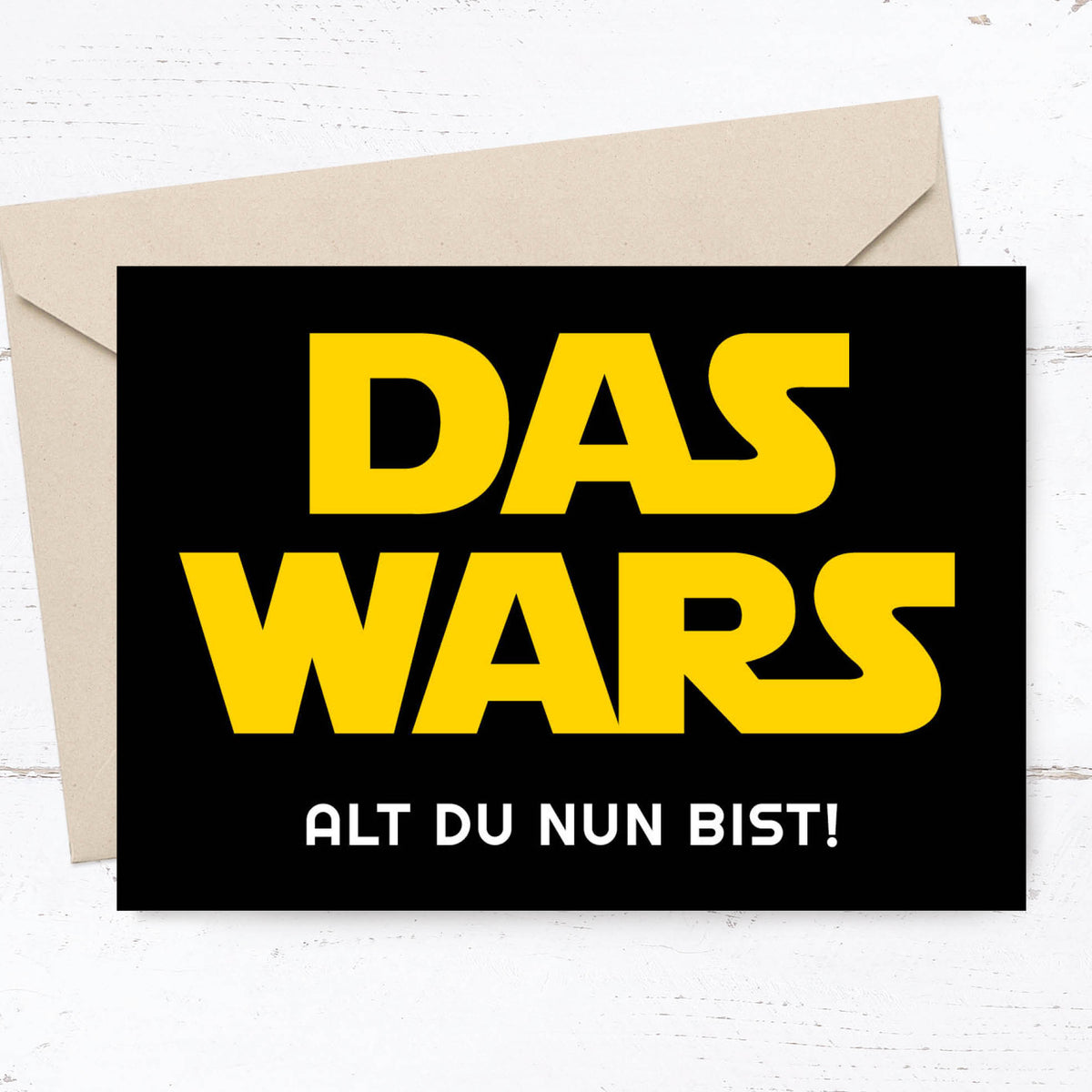 Glückwunschkarte: DAS WARS – Individuelle Einladung