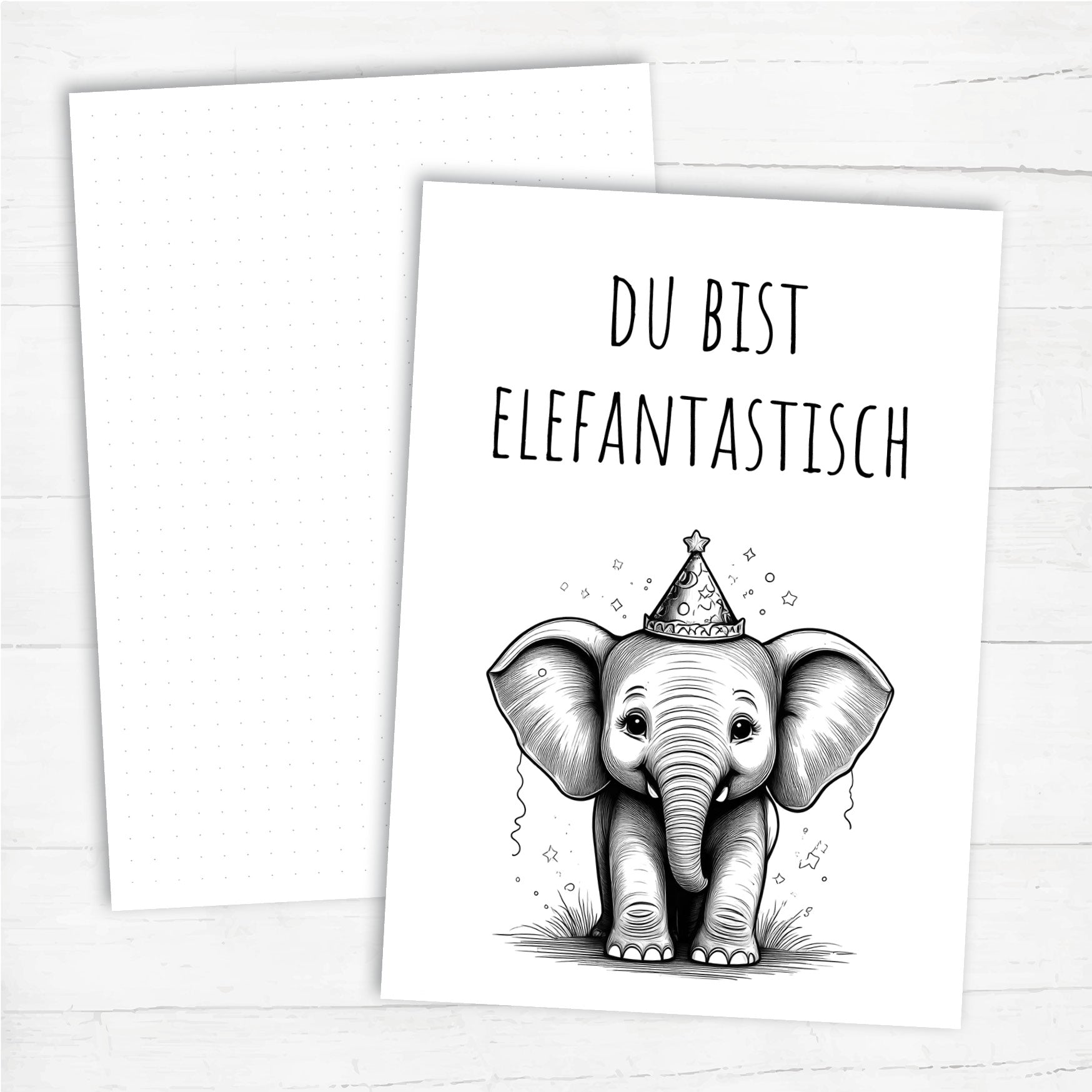 Geburtstagskarte: Du bist elefantastisch