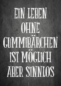 Grußkarte: Gummibärchen