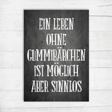 Grußkarte: Gummibärchen