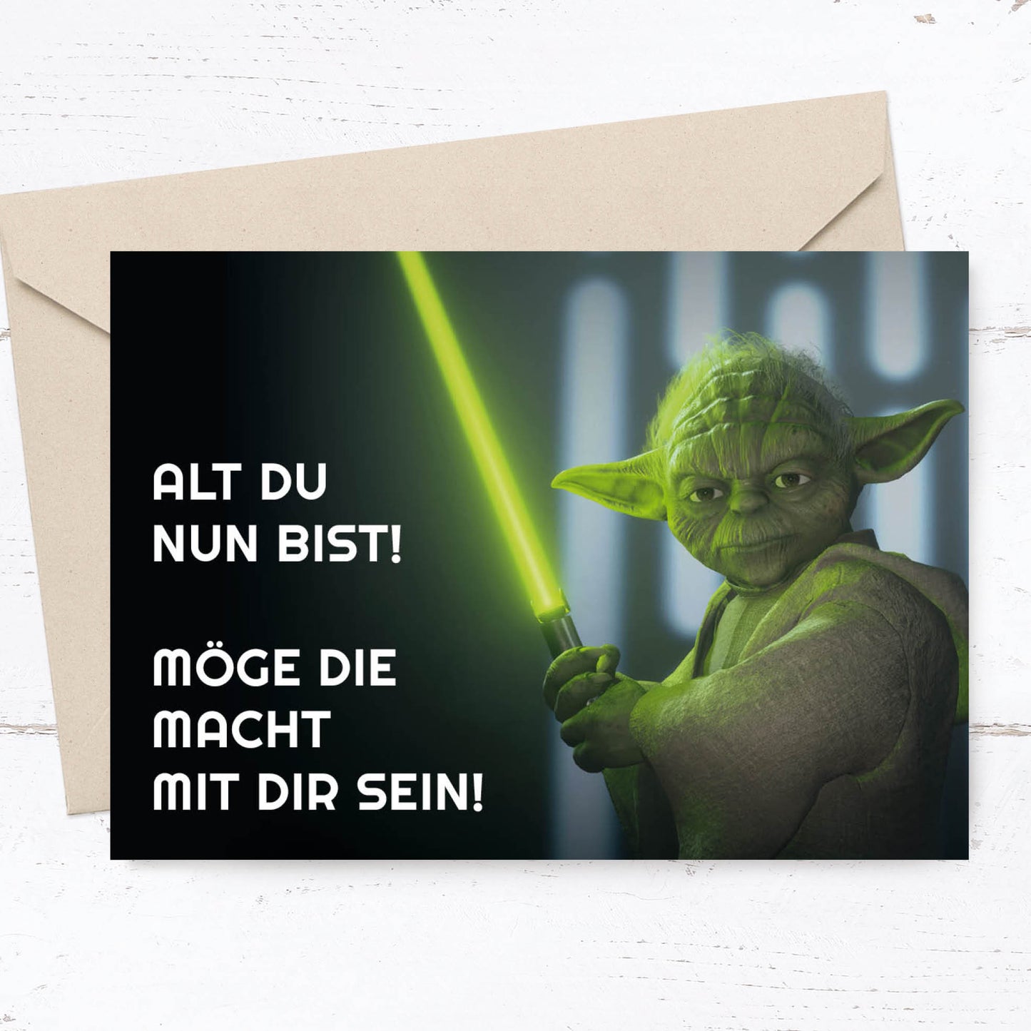 Glückwunschkarte: Yoda
