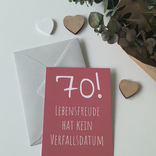 70. Geburtstag Einladung Lebensfreude