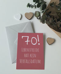 70. Geburtstag Einladung Lebensfreude