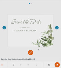 Save the Date Karten: Green Wedding