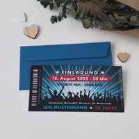 Einladung zum 30. Geburtstag: Ticket