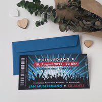 Einladung zum 50. Geburtstag: Ticket