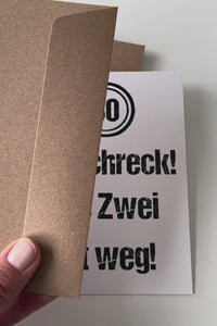 Geburtstagskarte: 30 - Oh Schreck!