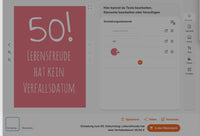 Einladung zum 50. Geburtstag: Lebensfreude hat kein Verfallsdatum!